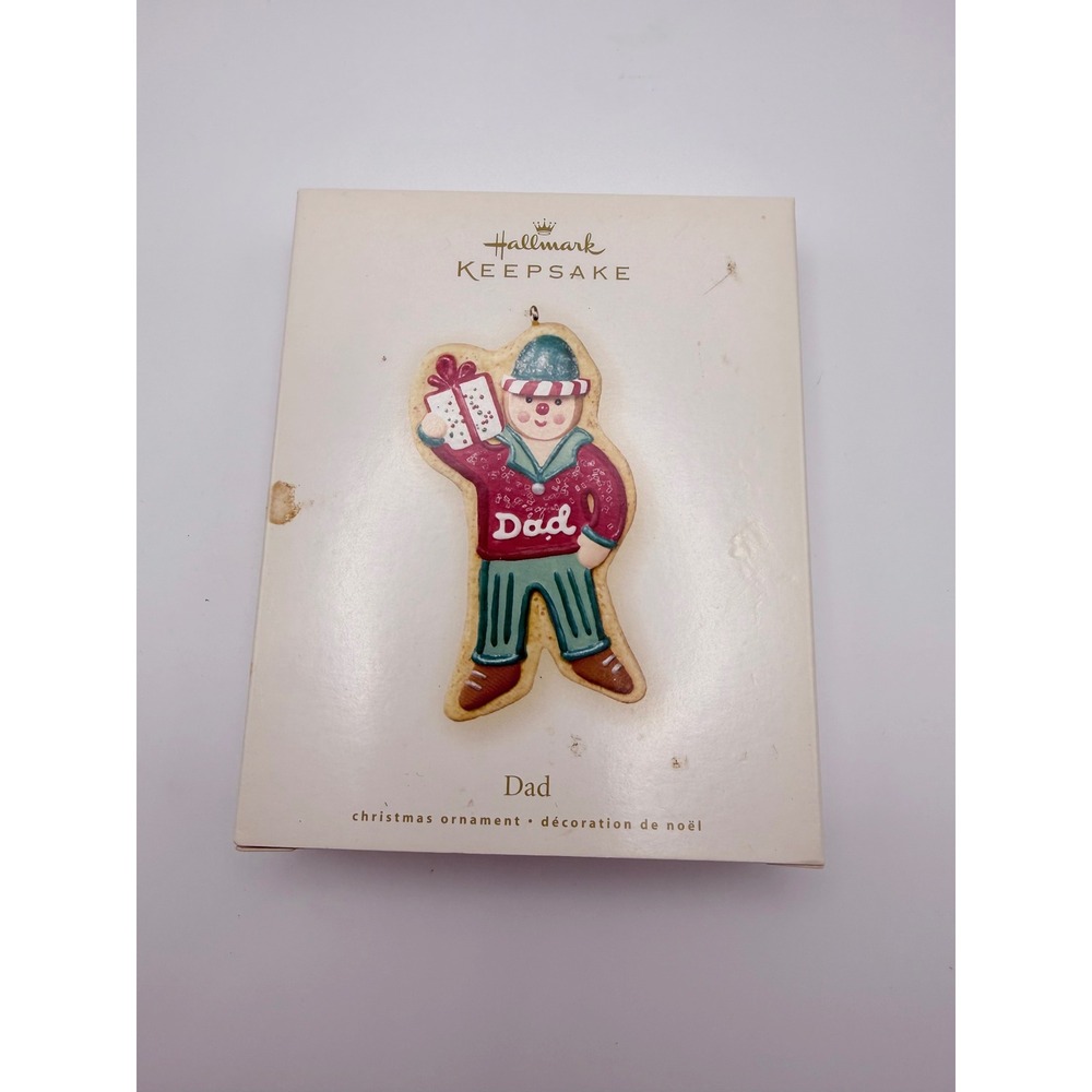 Hallmark Keepsake Ornament‎ 2007 Dad Sugar Cookie Gingerbread Man